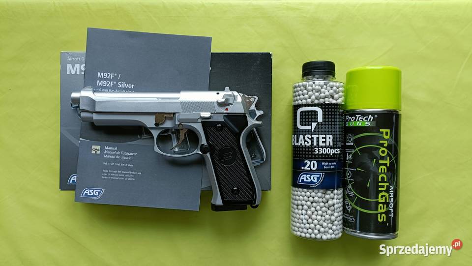 Pistolet ASG GG M92F Silver - Green gaz