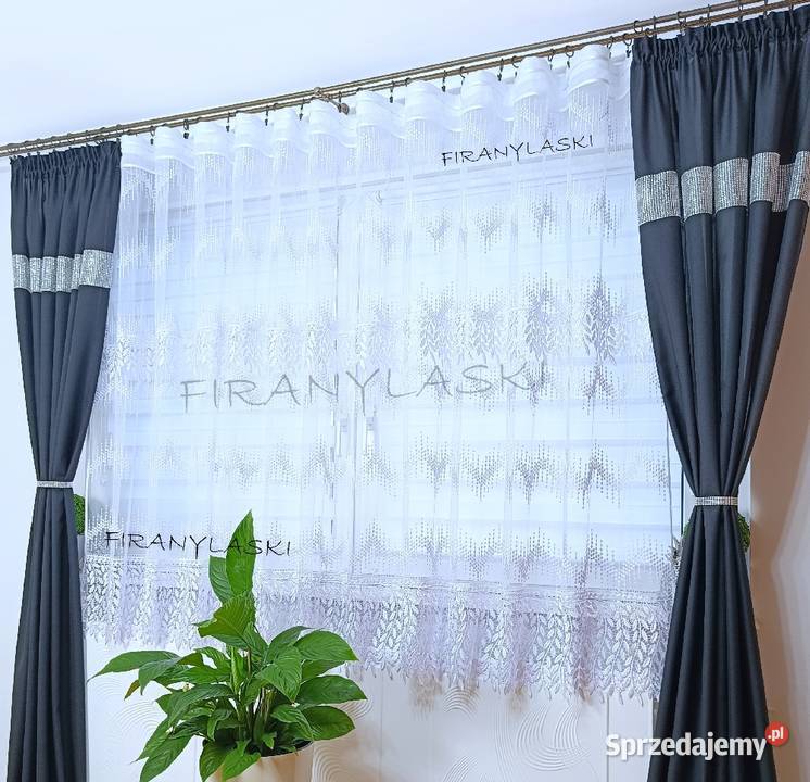 Firana Gotowa 400x180 szeroka gipiura firanki do mazowieckie Warszawa