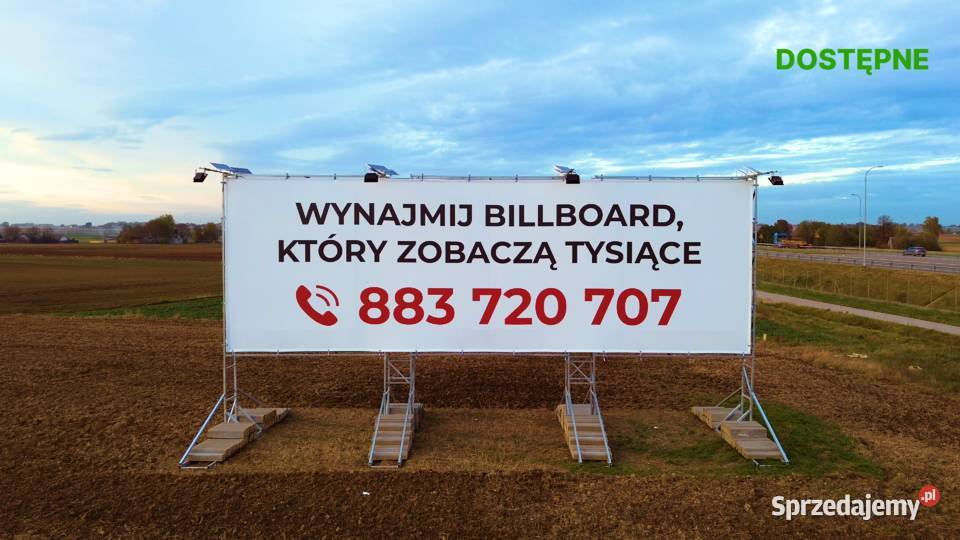 Wynajmę Billboard reklamowy trasie S7 Kraków
