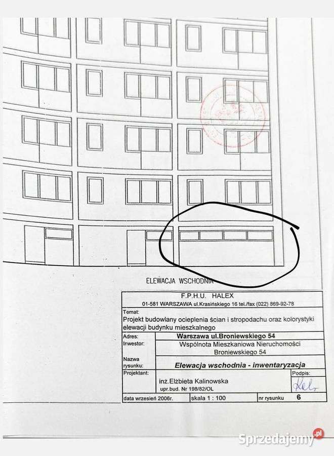 Lokal użytkowygaraż Bielany Broniewskiego Księga