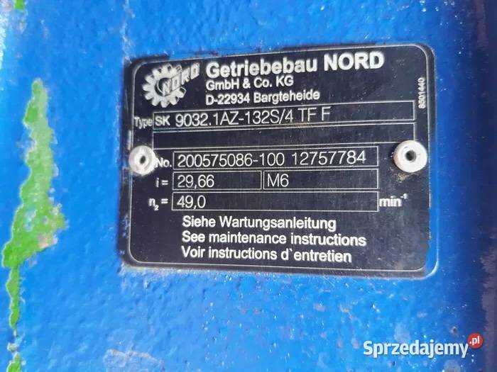 Motoreduktor przekładnia Nord 55kw 75kw małopolskie