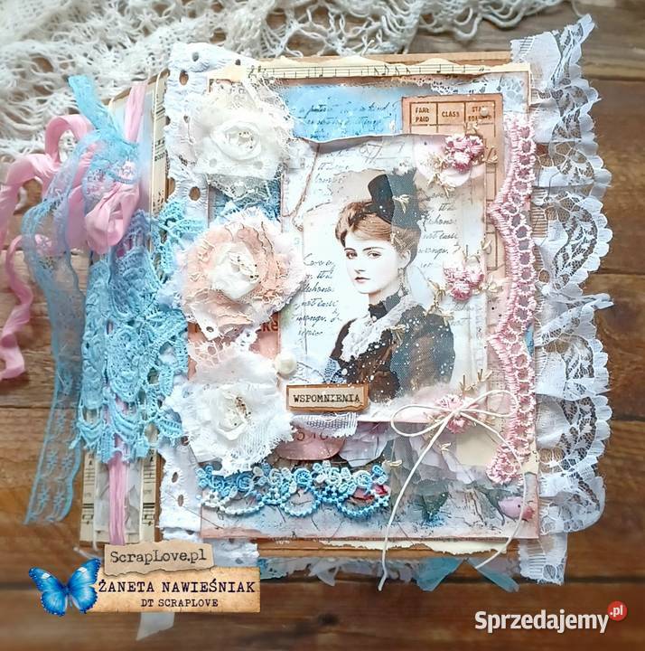 Album Shabby Chic prezent pamiętnik scrapbook Rękodzieło Mszana Dolna