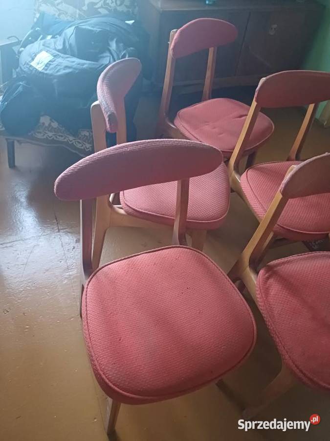 Krzesła Hałas PRL Lublin