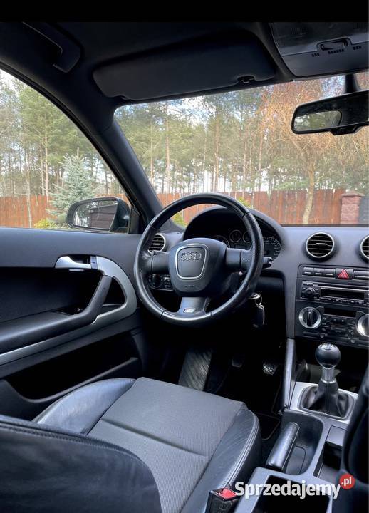 Audi A3 SLINE 16 MPI 160 czarny Płońsk sprzedam