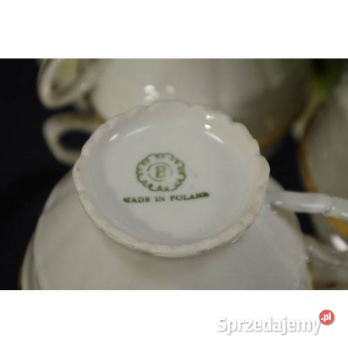 Komplet 5 filiżanek porcelanowych Bogucice ze Antyki, Sztuka, Kolekcje