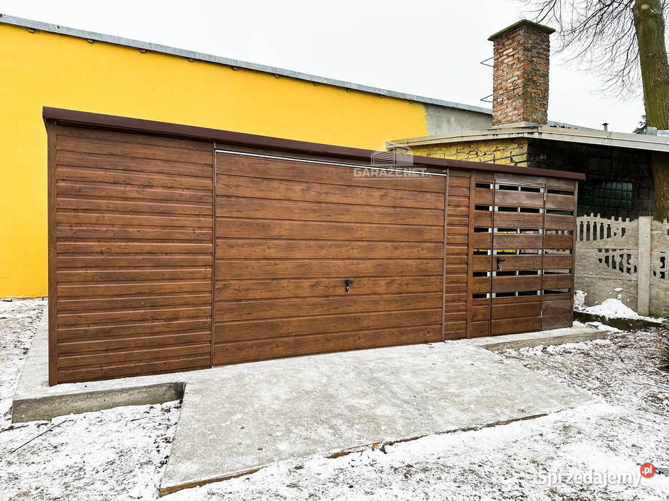 GARAŻ BLASZANY 5X6 WIATA 2x6 BRAMA UCHYLNA DRZWI Łapanów