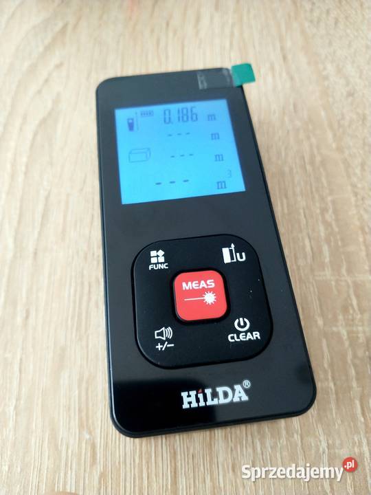Dalmierz laserowy do wnętrz z ładowaniem USB 50m Pozostałe