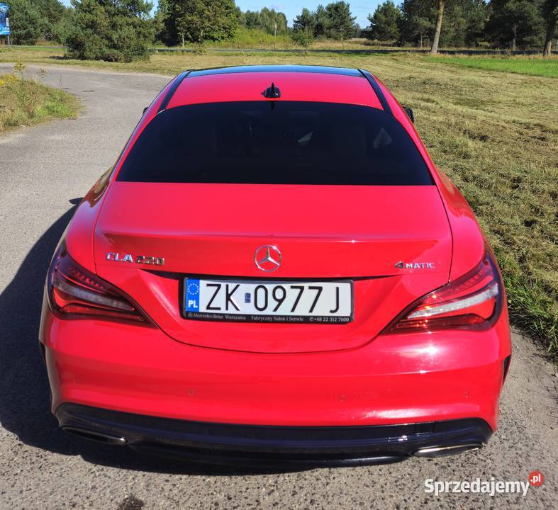 MercedesBenz CLA 220 4Matic AMG Line Rok produkcji 2018 CLA Kołobrzeg