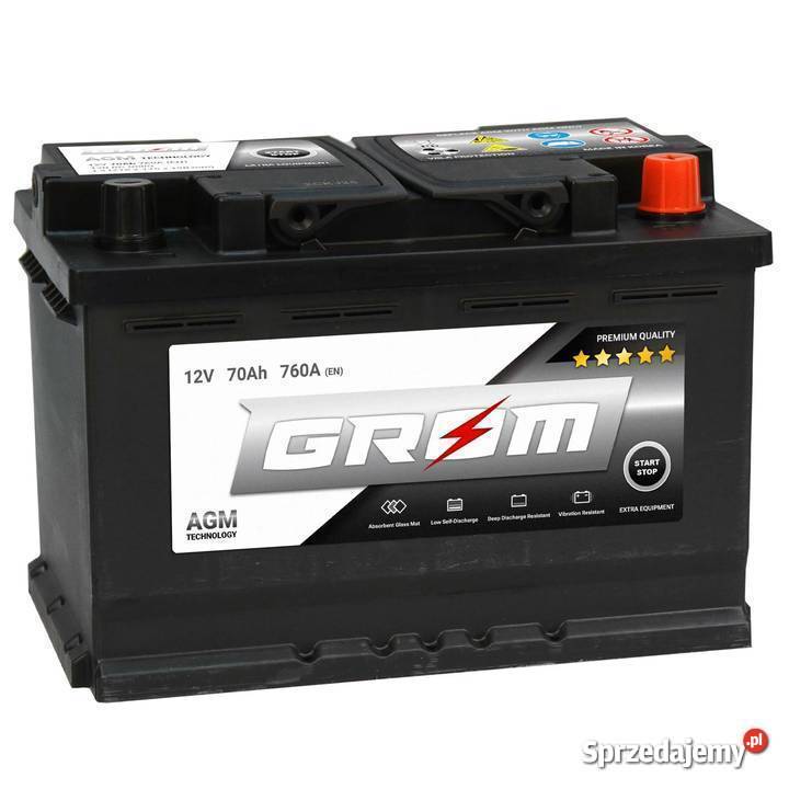 GROM AGM STARTSTOP 70Ah 760A sprzedam