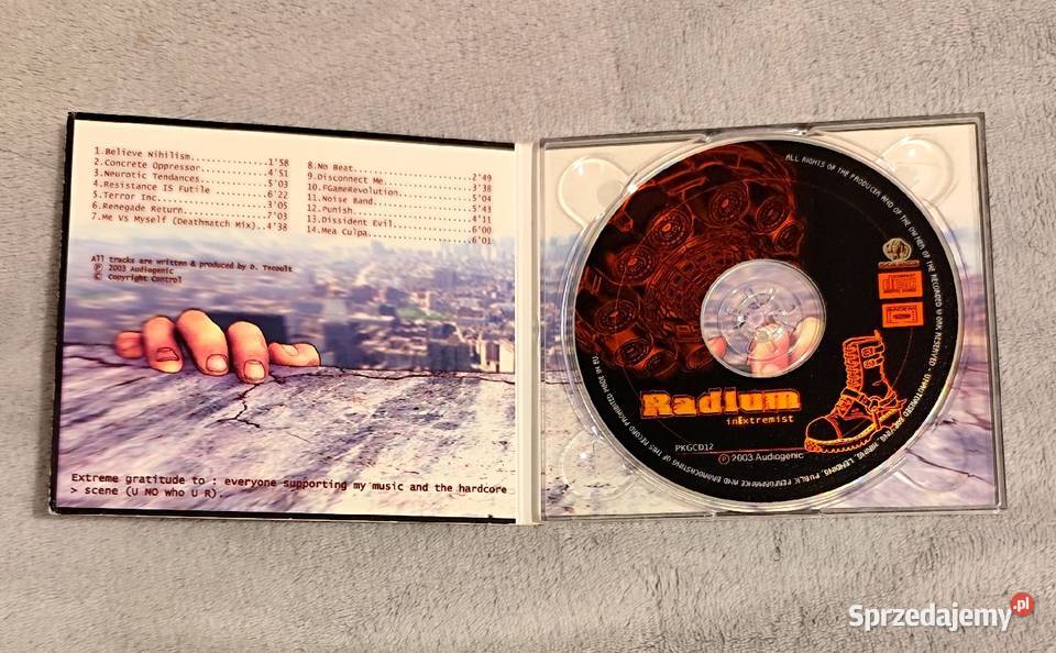 Radium In Extremist CD techno hardcore CD śląskie Rybnik