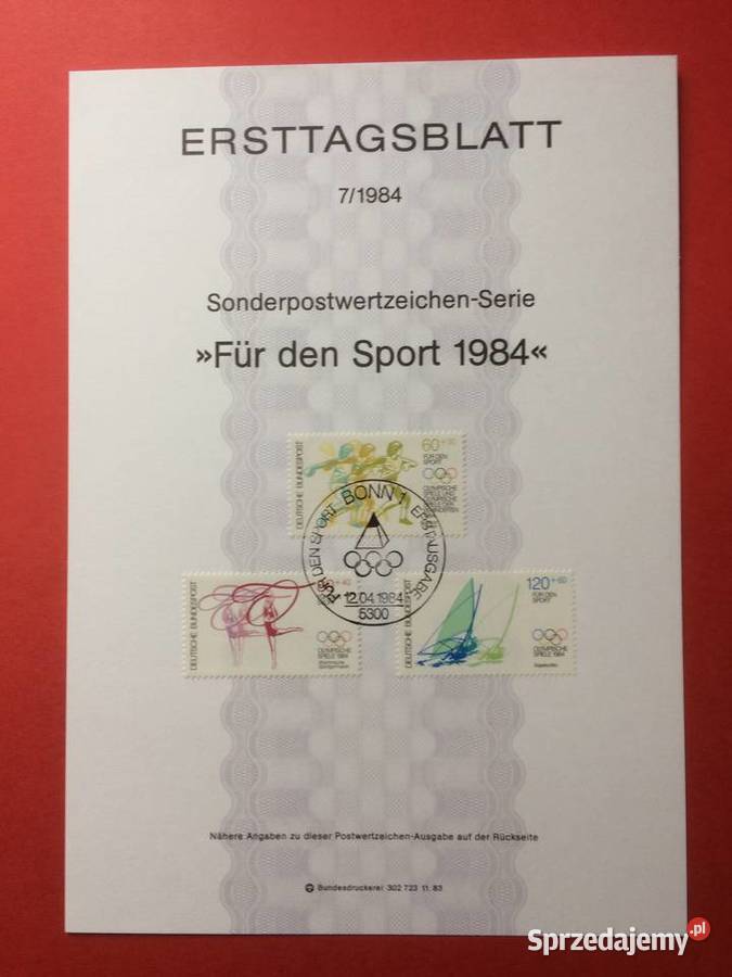 557 Niemiecki Specjalny Znaczek Pocztowy zachodniopomorskie sprzedam