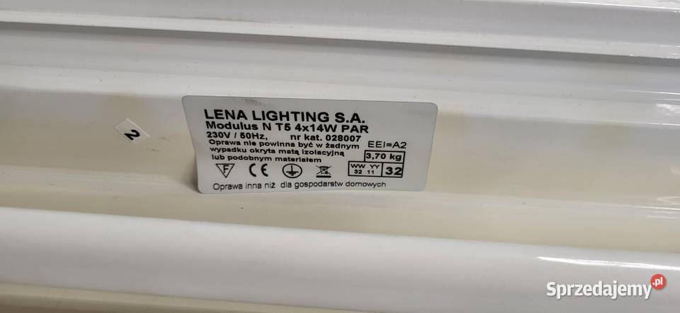 Lampa kasetonowa biurowa podtynkowa 60x60 sprzedam