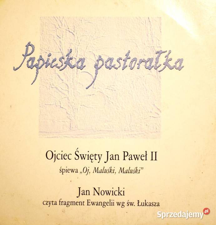Papieska pastorałka z Ojcem Świętym Janem Pawłem kujawsko-pomorskie Chełmno sprzedam