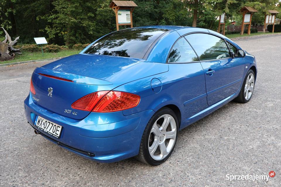 Peugeot 307CC 20 140 SalonDE Bogata Wersja poduszka powietrzna Tomaszów Lubelski