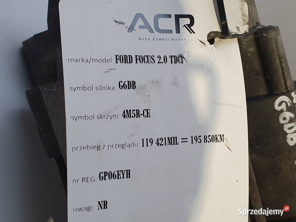 ROZRUSZNIK Ford Focus MK2 20 TDCI 4M5T11000FA Układ elektryczny silnika Chełm sprzedam