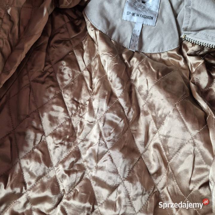 Kurtka damska przejsciowa delikatnie brokatowa Kurtki i płaszcze