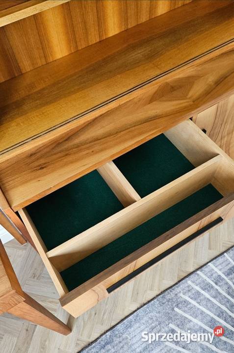 Witryna z PRL art deco vintage 137cm mazowieckie Warszawa