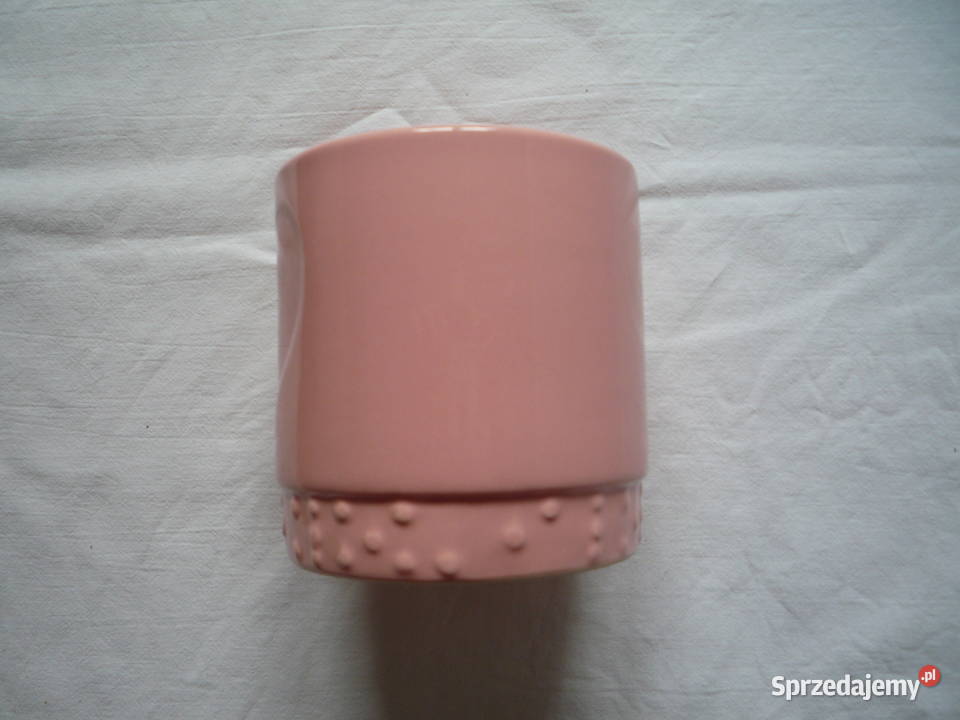 Doniczka różowa osłonka ceramiczna na hiacynt Szczecin