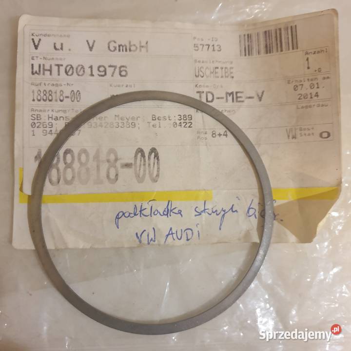 Uszczelniacz pierścień oring VW audi Porsche