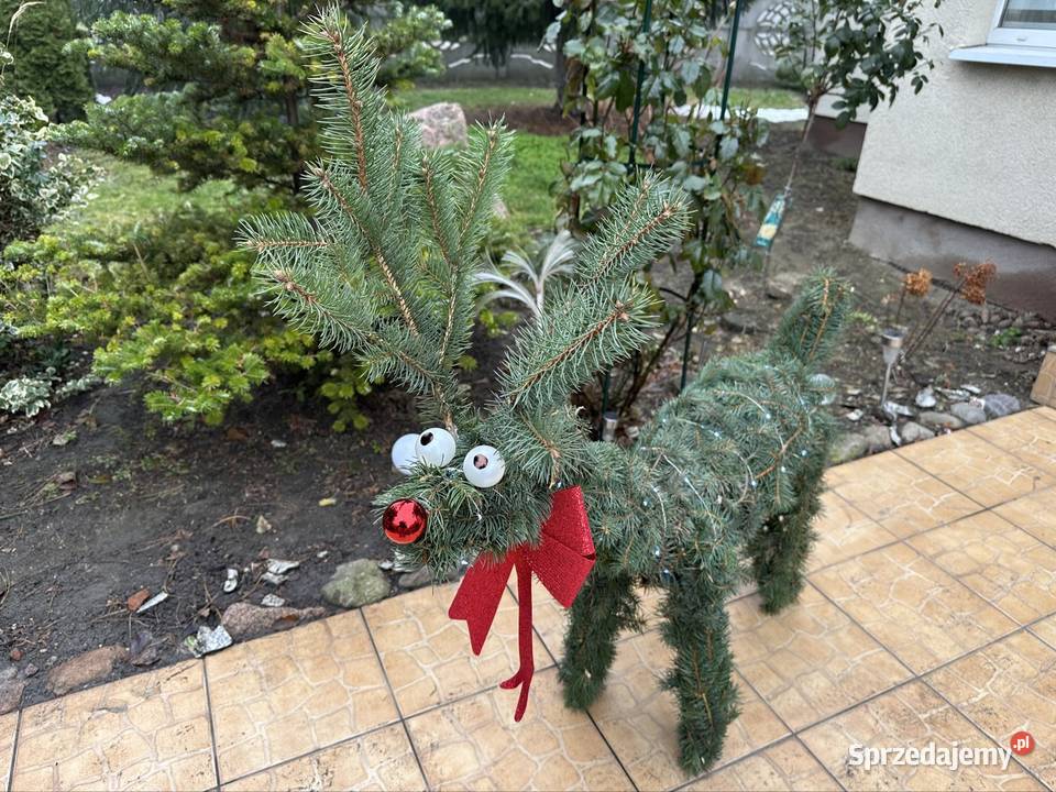 Renifer ze swierkuSTROIKI Boże Narodzenie Kotlin