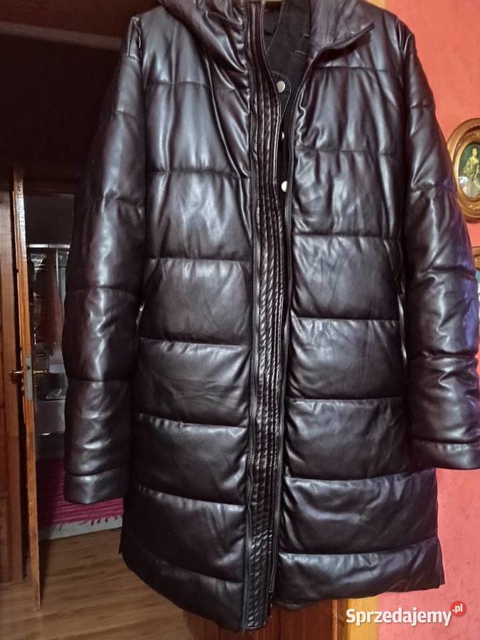 Płaszcz męski S Reserved eko skóra czarny design Rozmiar S pomorskie Tczew