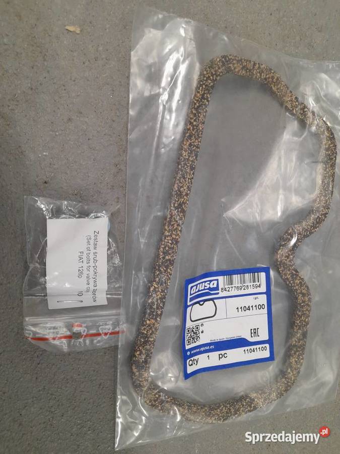 Uszczelka pokrywy zaworów i śruby fiat 126 mazowieckie