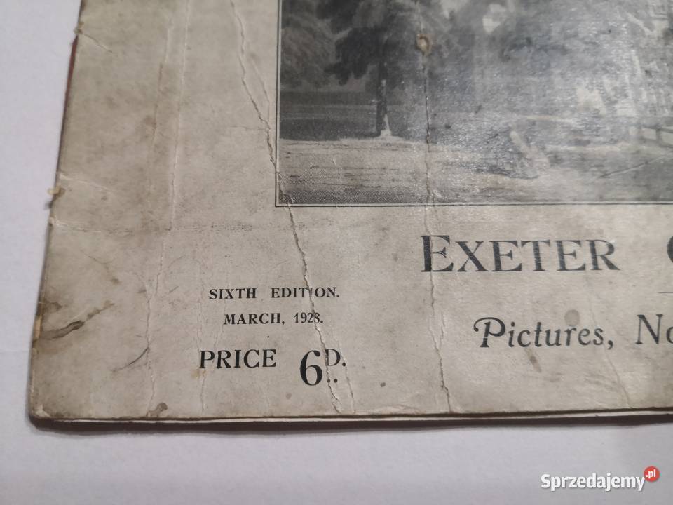 Książeczka o katedrze w Exeter z 1928 roku Częstochowa sprzedam