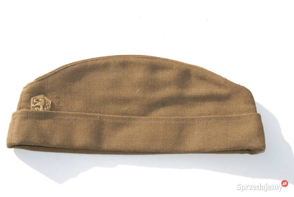 Stara czapka beret nakrycie głowy armii Czechosłowacja unika