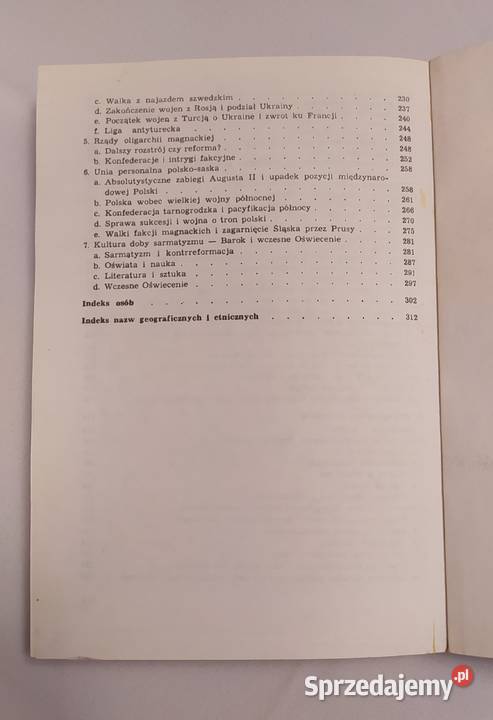 HISTORIA POLSKI 1505 1764 Józef Andrzej Hajnówka