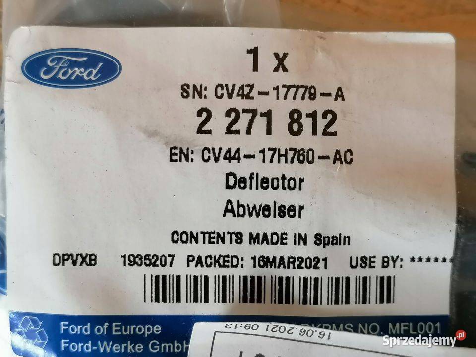 FORD KUGA MK2 ŚLIZG MOCOWANIE SPOILERA ZDERZAK Motoryzacja Pleszew