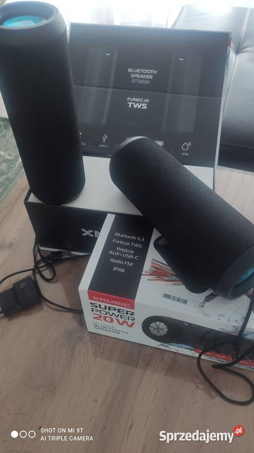 2 x głośnik mobilny Xmusic BTS650K czarny 2 x Czemierniki