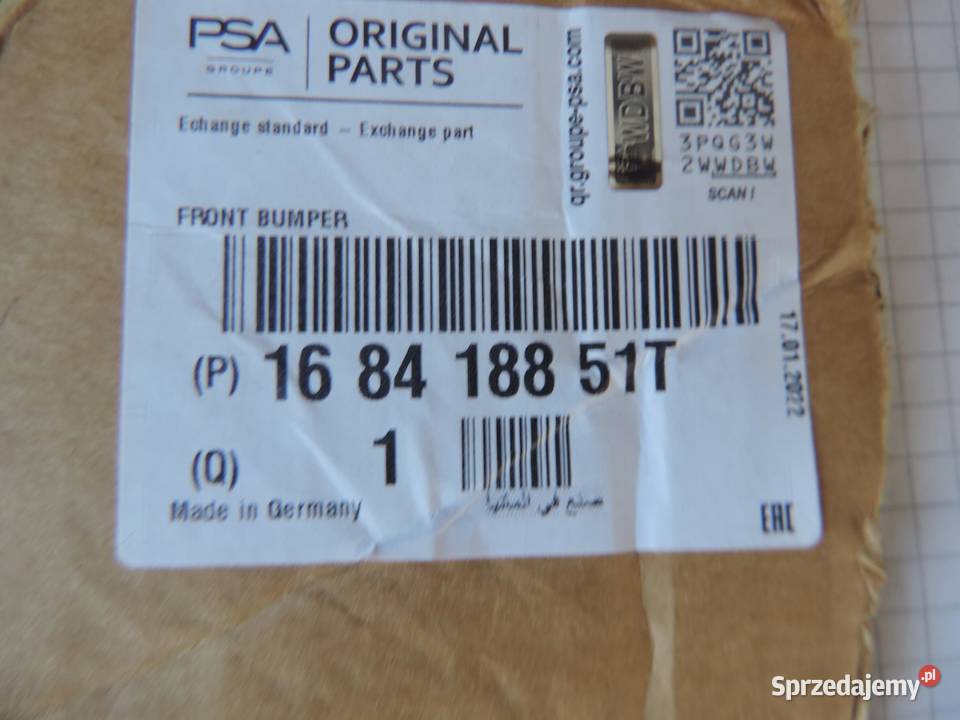 Zderzak przedni 168418851T opel Astra L NOWY
