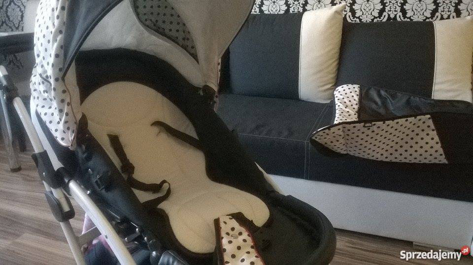 Wózek 3 w 1 tako laret groszki kropki Złoty Stok