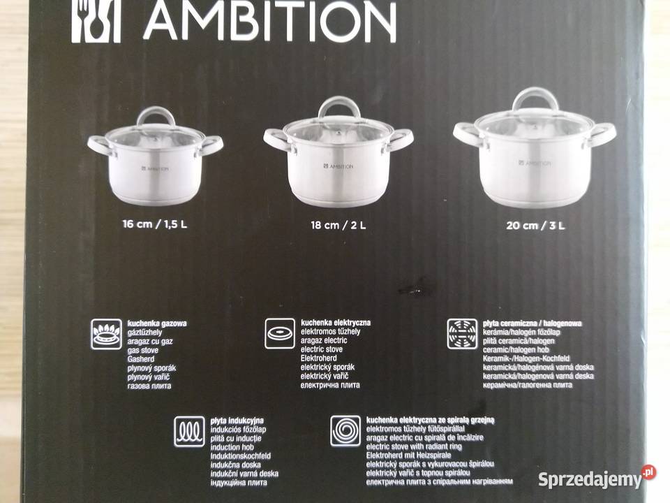 NAJTANIEJ Zestaw Garnków z Pokrywkami ALTROI Zabrze