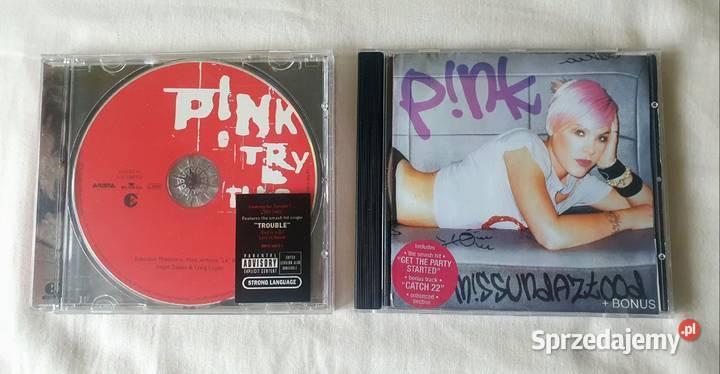 Pink try this i Pink missundaztood 2xCD CD kujawsko-pomorskie Bydgoszcz