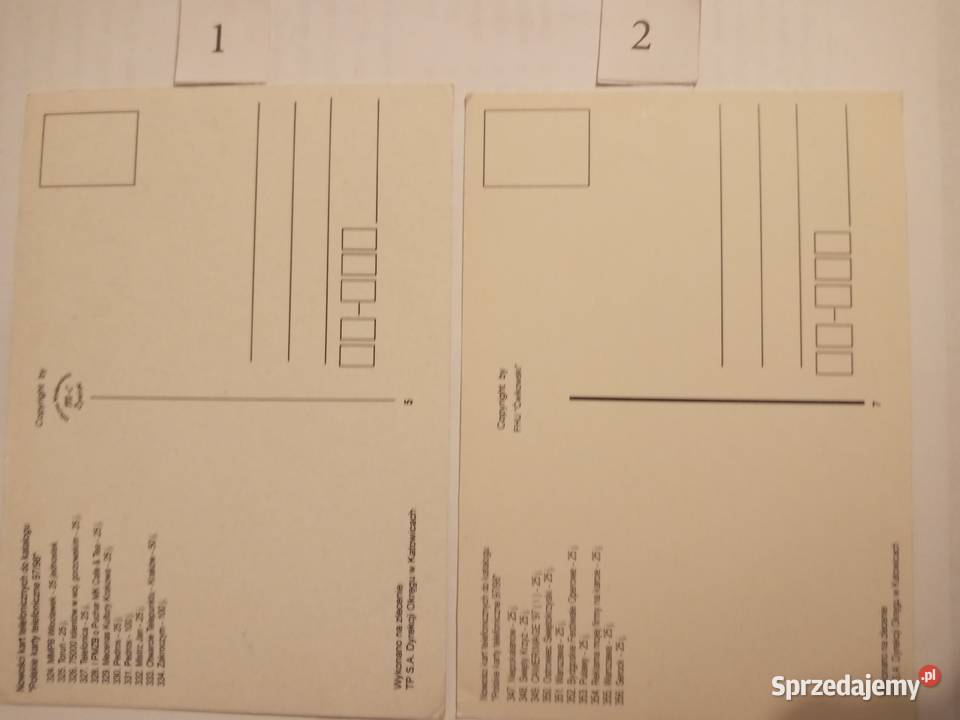 POCZTÓWKI PRL Zestaw 7 zachodniopomorskie