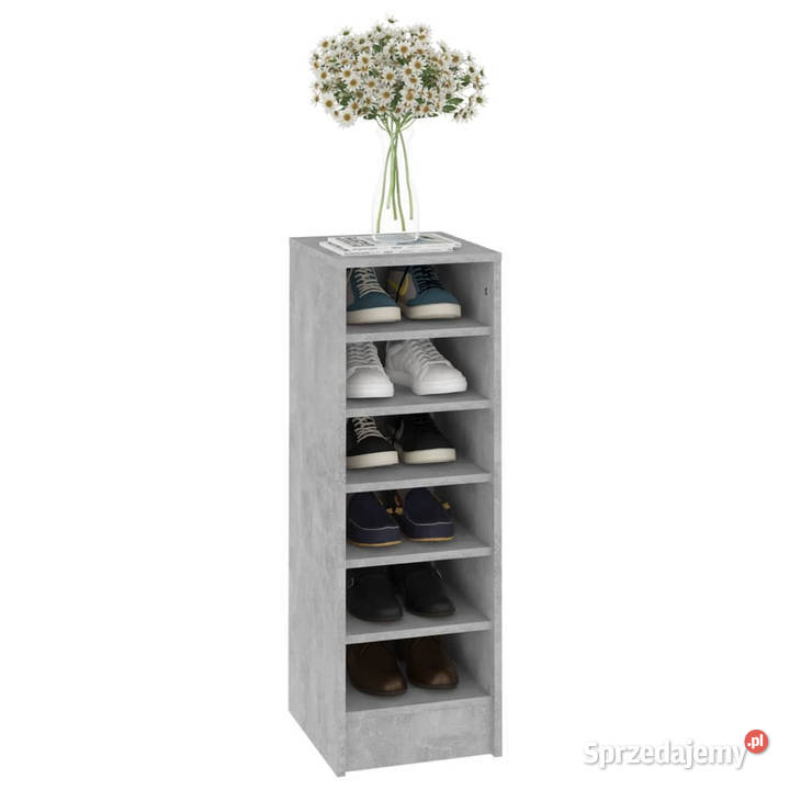 Szafka na buty szarość betonu 315x35x90 WM809003