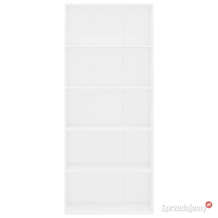 5poziomowy regał biały 80x30x189 materiał Warszawa
