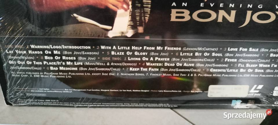Laserdisc Jon Bon Jovi Sędziszów