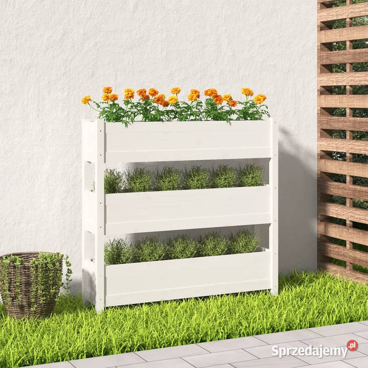 Donica biała 112x25x1045 lite drewno sosnowe sprzedam