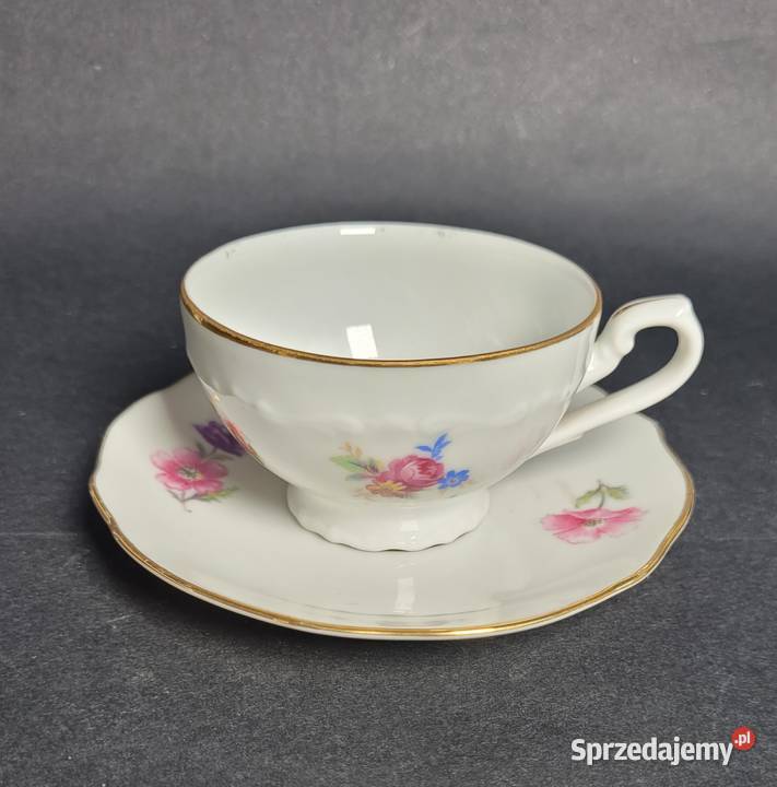 Zastaw kawowo herbaciany G Benedikt biały pomorskie Trąbki Wielkie