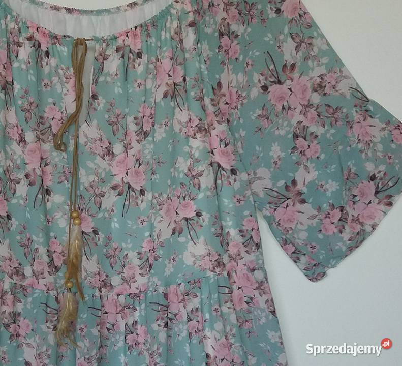 XL50 Włoska sukienka z falbanami śląskie Gliwice