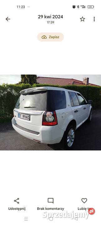 Land Rover Freelander II 32 benz 233 wersja HSE Stargard