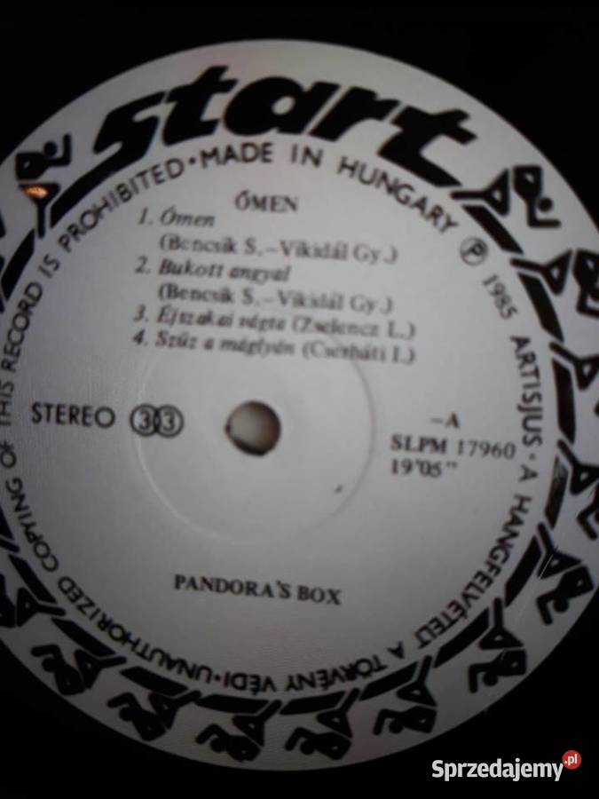 Archiwum węgierskiego rocka PANDORAS BOX Start
