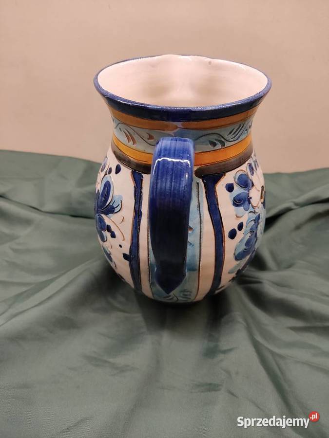 Dzbanek ceramiczny ręcznie malowany Głuchołazy