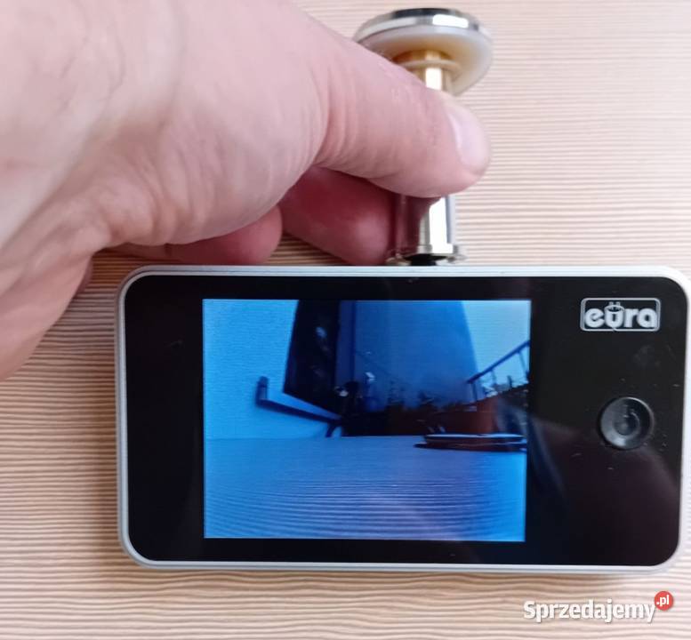 Wideowizjer do drzwi Eura VDP01C1 srebrny Ekran Katowice