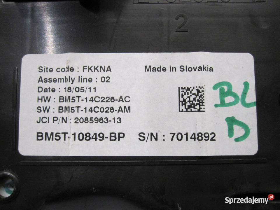 FORD C MK2 II 11r licznik zegary BM5T10849BP świętokrzyskie sprzedam