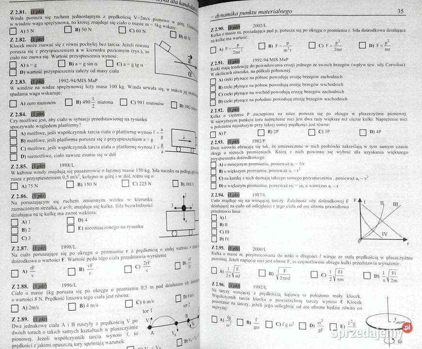 Fizyka Wybór testów Tom 1 Andrzej Persona miękka lubelskie Chełm sprzedam