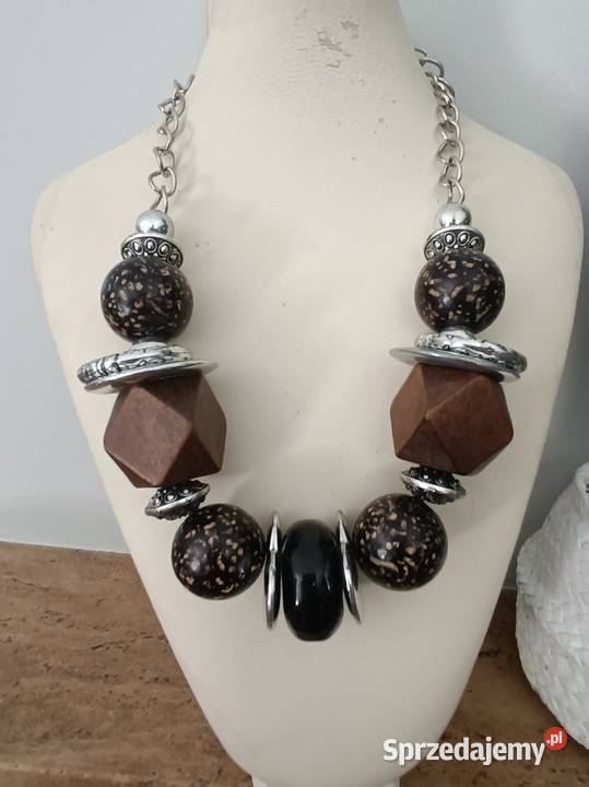 Drewniane okazałe korale Białystok sprzedam