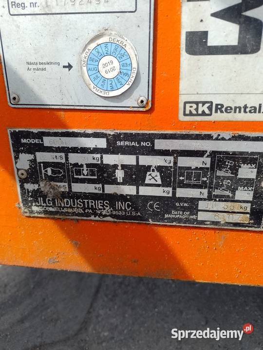 Sprzedam podnośnik przegubowy JLG LIFT 600AJ Bydgoszcz